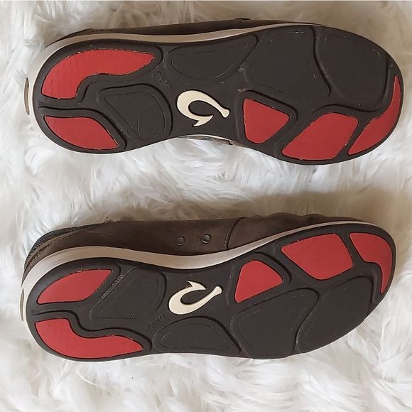 Olukai Makia Lace men's leather & textile Lace-up shoes - Picture 11 of 14